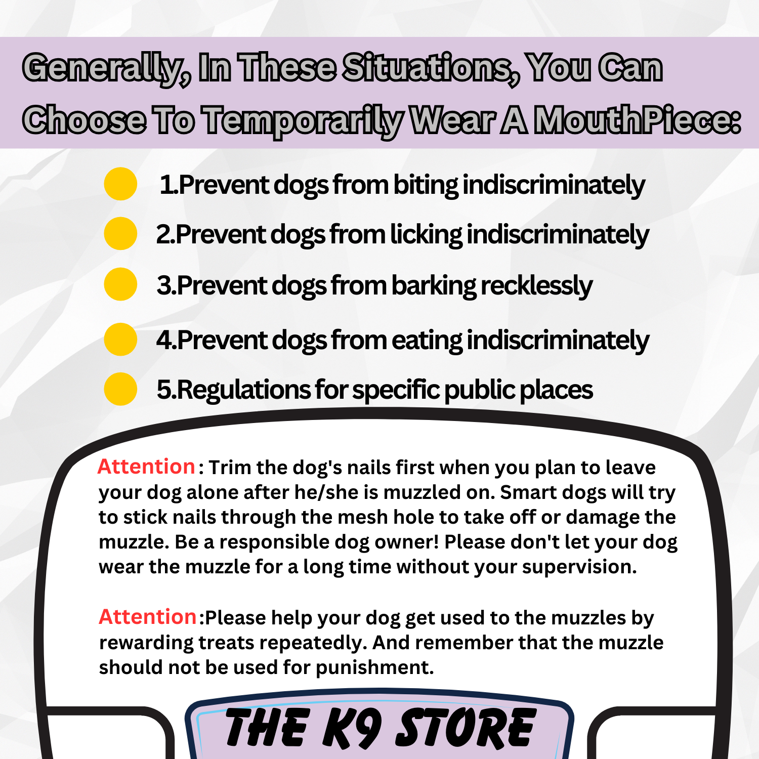 The K9 Store Premium Leather Dog Muzzle, Handstitched Mask for Gaint, Large & Medium Dog Breeds in Black/Tan Color