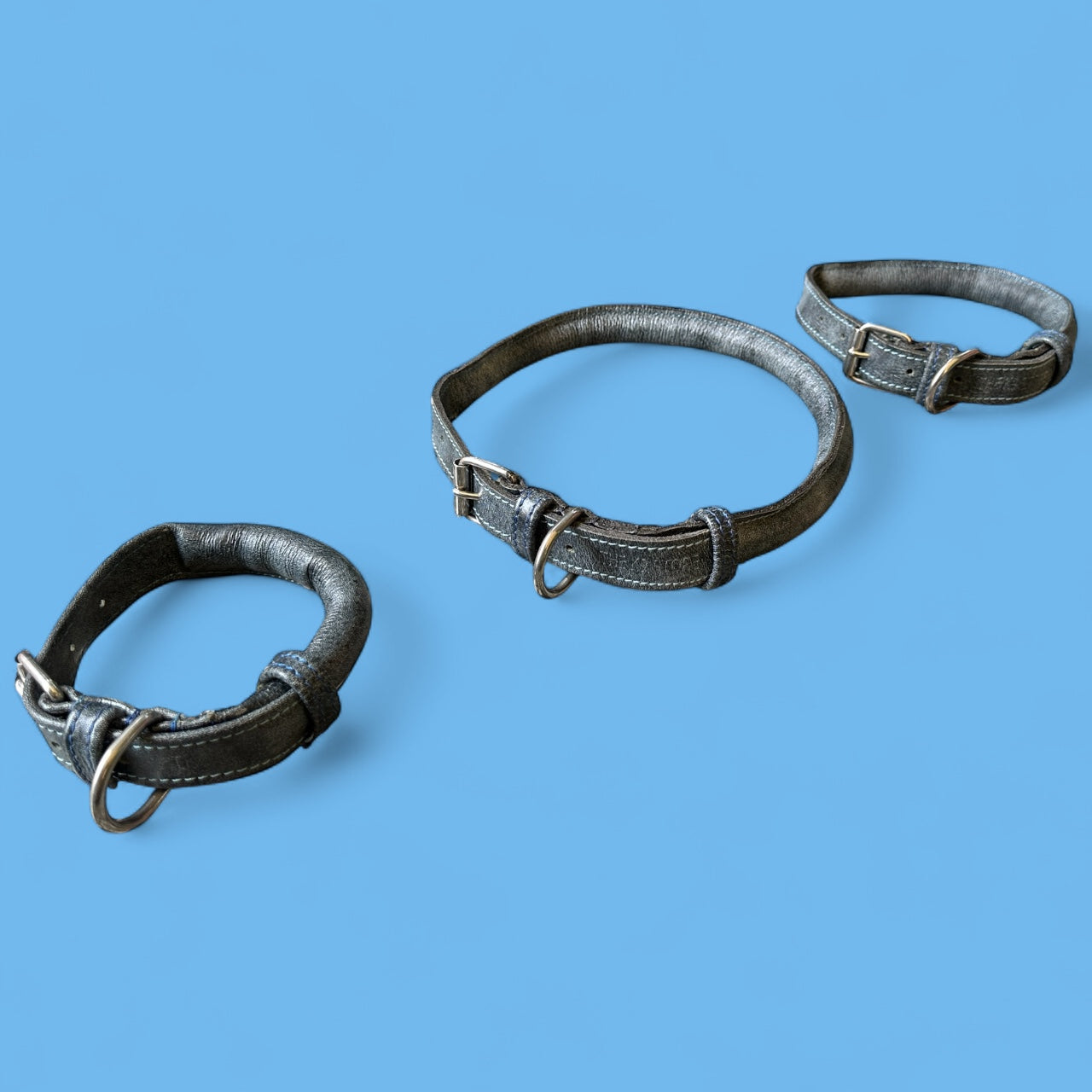 Handmade Rope Design Leather Dog Collar | Heavy Metal Support | Premium K9 Collar (India Only)