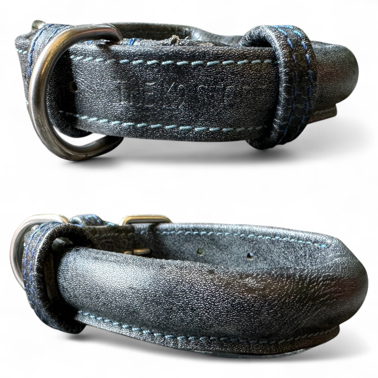 Handmade Rope Design Leather Dog Collar | Heavy Metal Support | Premium K9 Collar (India Only)