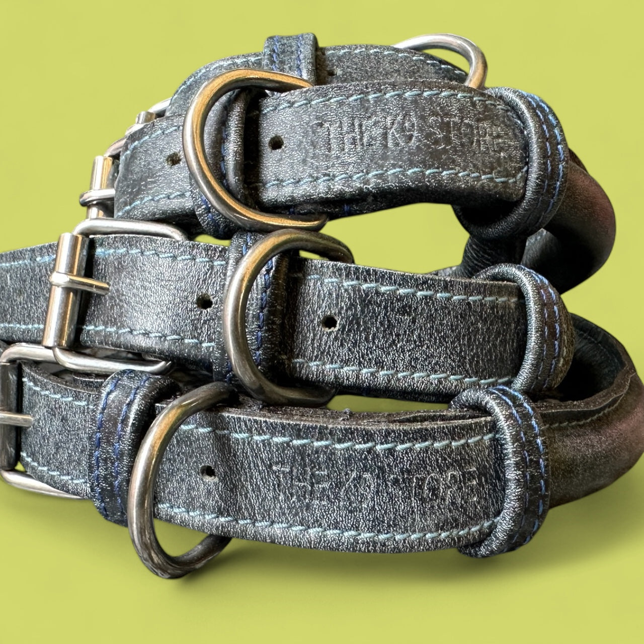 Handmade Rope Design Leather Dog Collar | Heavy Metal Support | Premium K9 Collar (India Only)