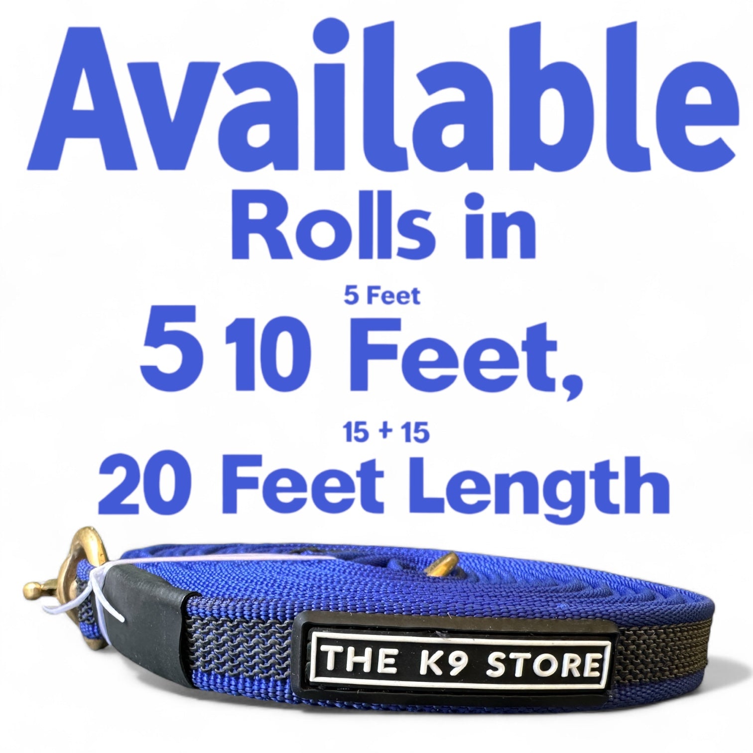 The K9 Store Anti-Slippery Dog Training Leash, Belt for Dogs Walk - World Class Trainers Choice Dog Leash in 5, 10, 15 & 20 Feet Length- Long Leash for Dogs, Dog Leash in 5 Color