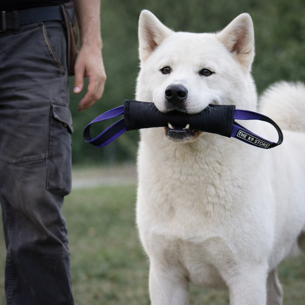 Professional Dog Tug Toy with Dual Anti-Slip Handles | Bite Training Tug for K9 Sports, Obedience & Working Dogs – The K9 Store