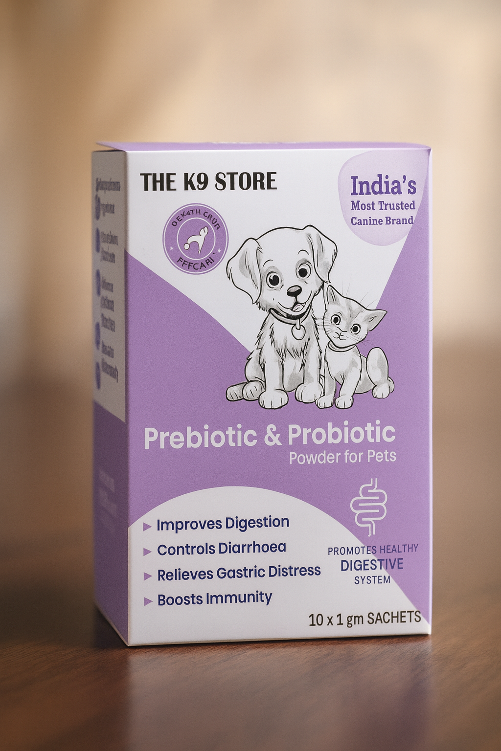 THE K9 STORE Complete Pet Health Combo | Pre & Probiotic for Digestion + Bonicare Bone & Joint Support + Omega 3-6-9 Skin & Coat Supplement | For Dogs & Cats | Boosts Immunity, Bones, Joints & Fur Health
