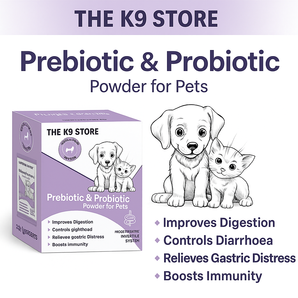 The K9 Store Prebiotics & Probiotics for Dogs & Cats - Gut Health Supplement