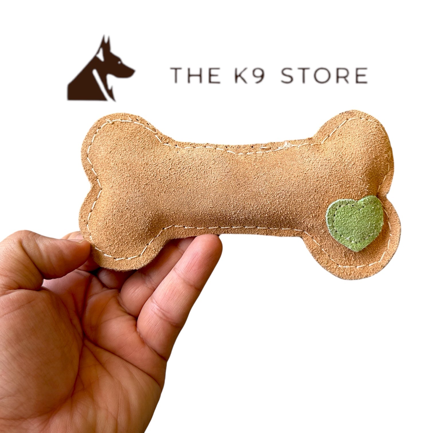 The K9 Store Leather Bone Shape Chewable Toy – Safe & Non-Toxic , Soft & Long-Lasting Dog Chew