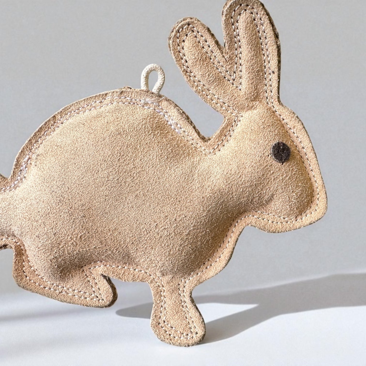 The K9 Store Leather Rabbit Dog Toy – Safe Eco-Friendly & Harmless Chew Option Non-Toxic For All Dog Breeds