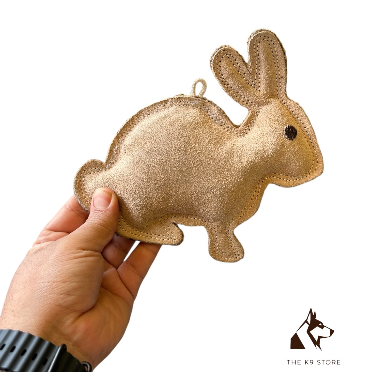 The K9 Store Leather Rabbit Dog Toy – Safe Eco-Friendly & Harmless Chew Option Non-Toxic For All Dog Breeds