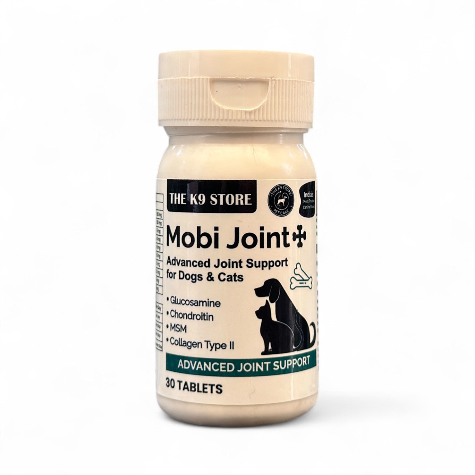 The K9 Store Mobi Joint+ Advanced Joint Support for Dogs & Cats with Glucosamine, Chondroitin, MSM, Collagen Type II, Hip and Joint Supplement, for Hip Dysplasia
