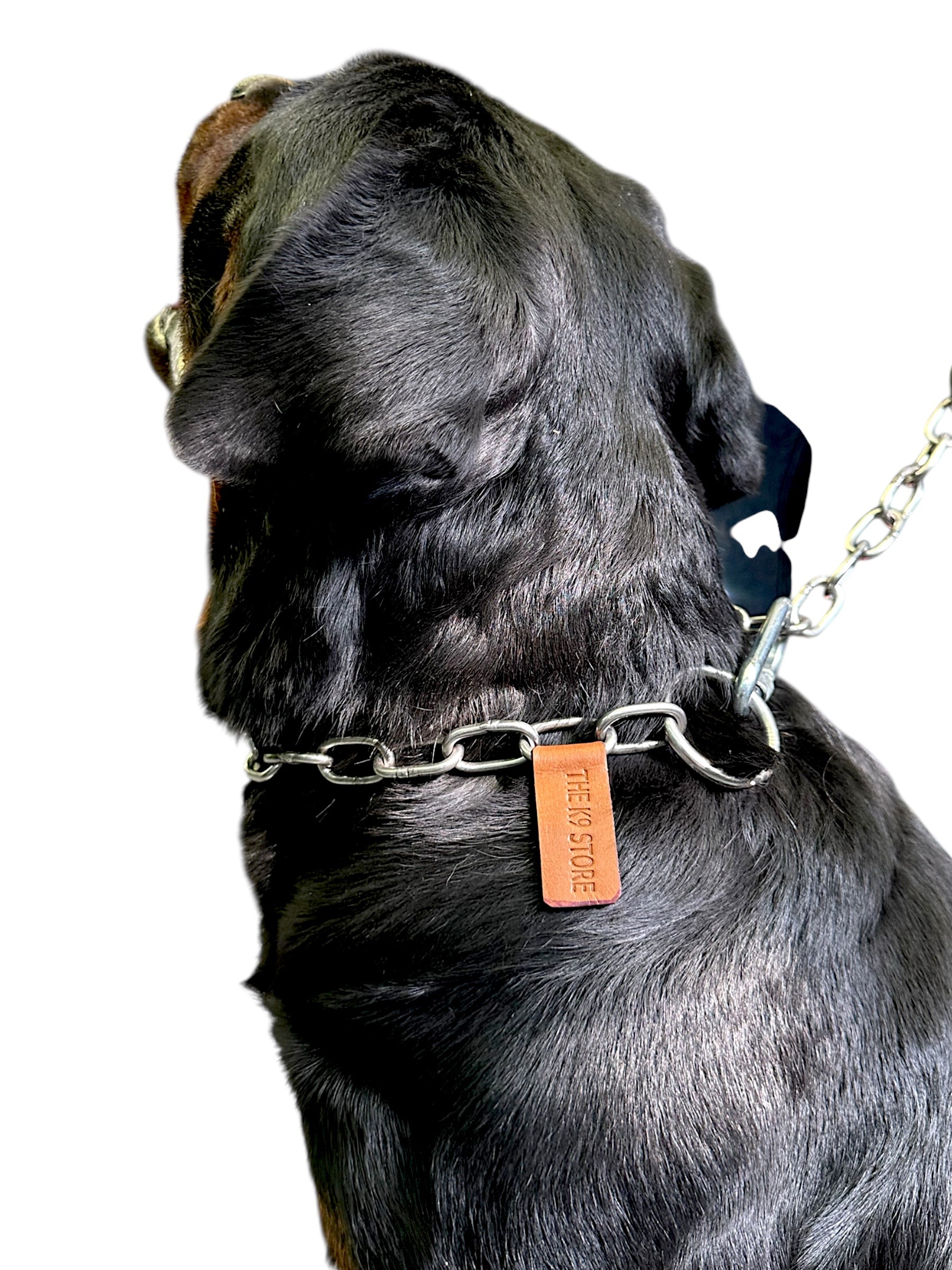 The K9 Store Metal Heavy Duty Choke Chain Dog Collar – Stainless Steel Adjustable Training Collar for Strong Dogs