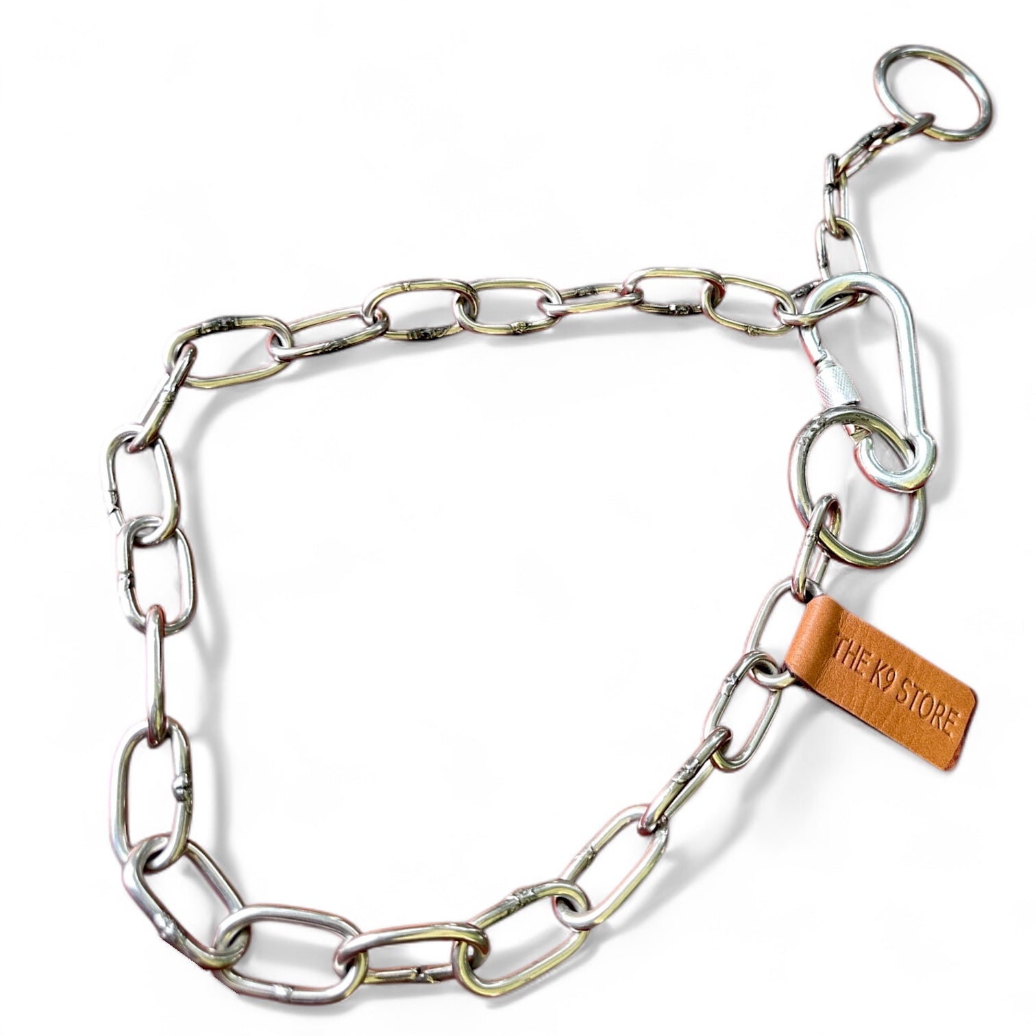 The K9 Store Metal Heavy Duty Choke Chain Dog Collar – Stainless Steel Adjustable Training Collar for Strong Dogs