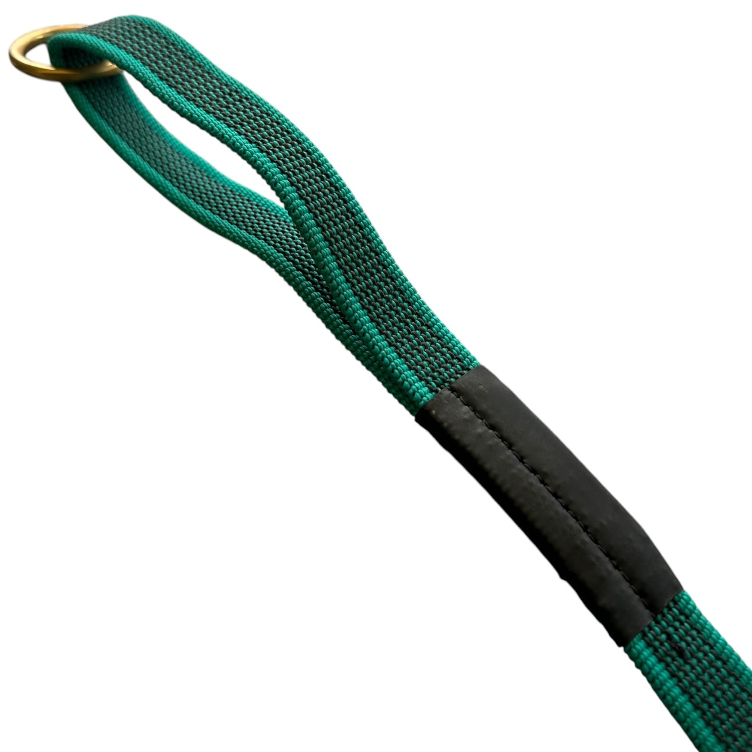Anti-Slip Dog Training Leash | Solid Brass Hardware | Heavy Duty Nylon Leash for Dogs | 5, 10, 15, 20 Feet | Navy Blue & Persian Green