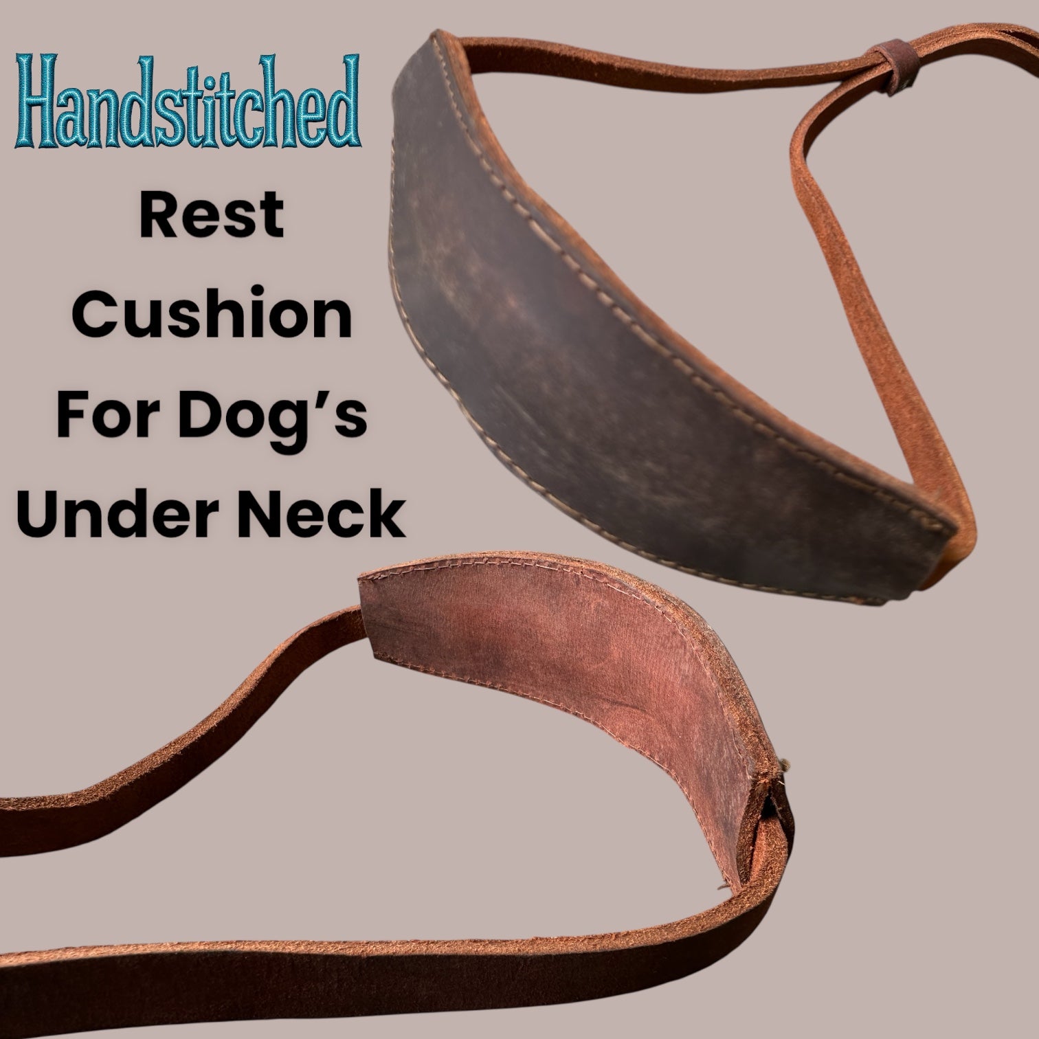 The K9 Store Premium 8-Feet Single-Piece Leather Leash – No Collar Required | Hand-Stitched Wavy Training Leash for Dogs | Authentic Full-Grain Leather Leash