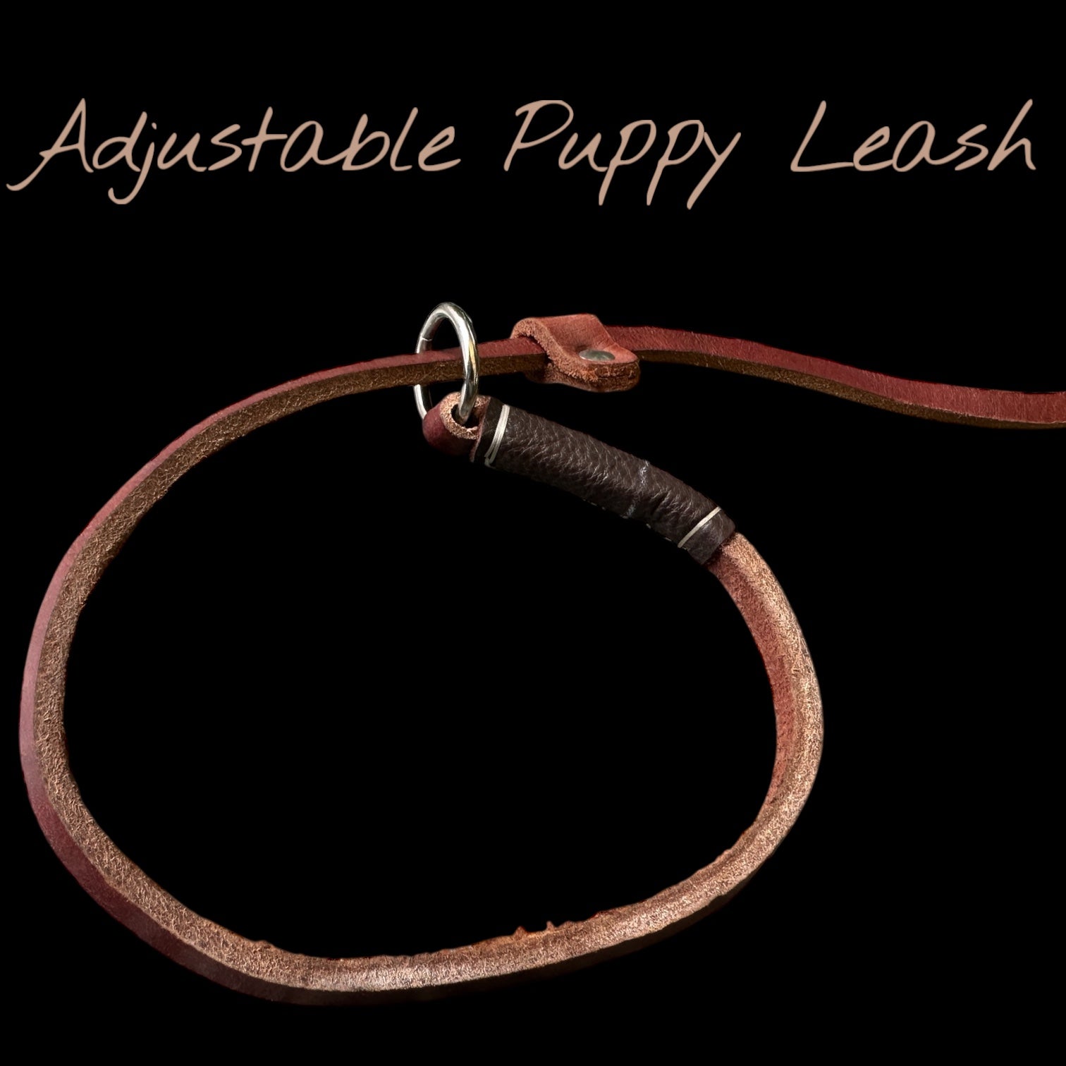 Slip Leash for Puppy Training – Leather, 6ft, 4 Colors | THE K9 STORE