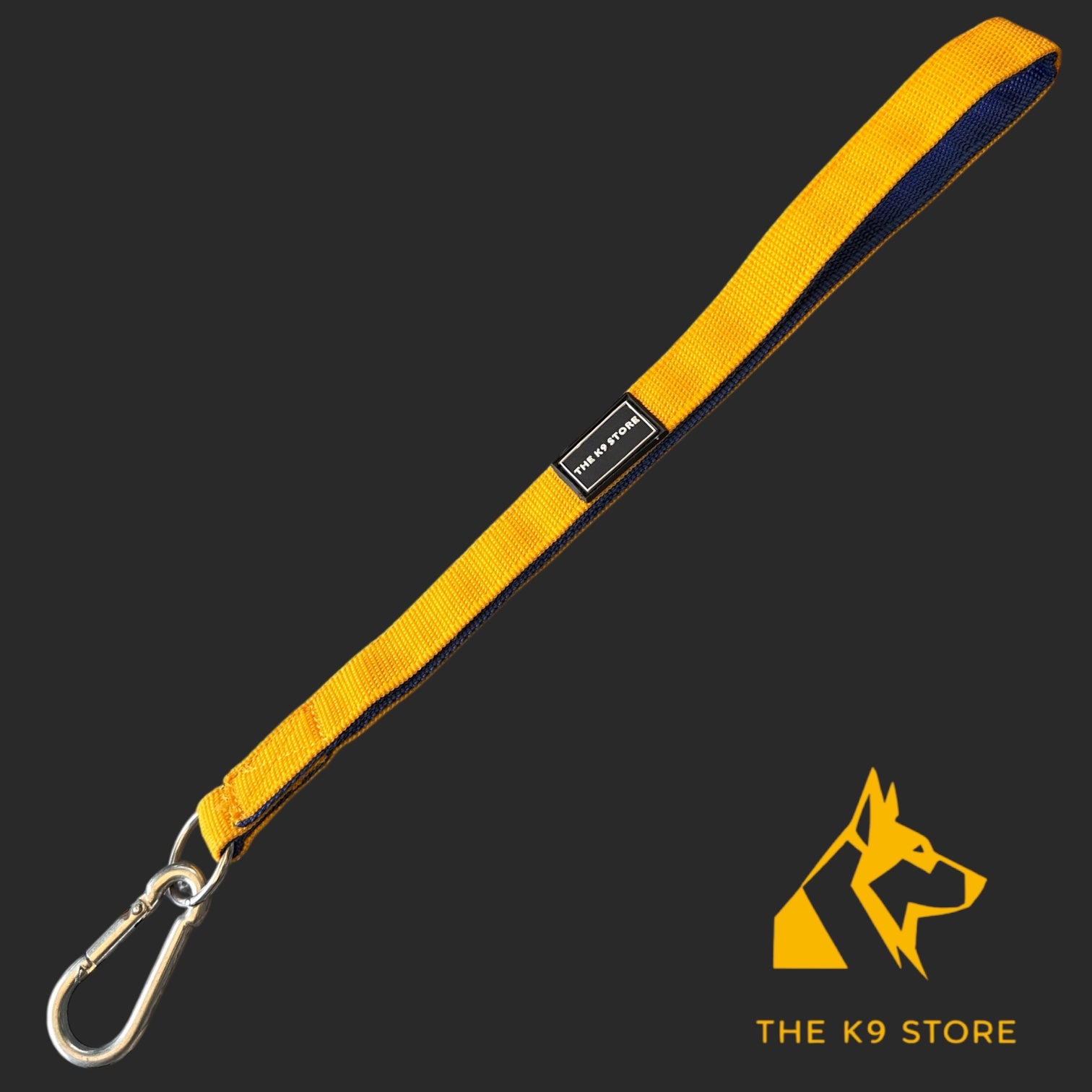 The K9 Store 17-Inch Short Handle Dog Leash – Heavy Duty Nylon Leash with Brass Hooks