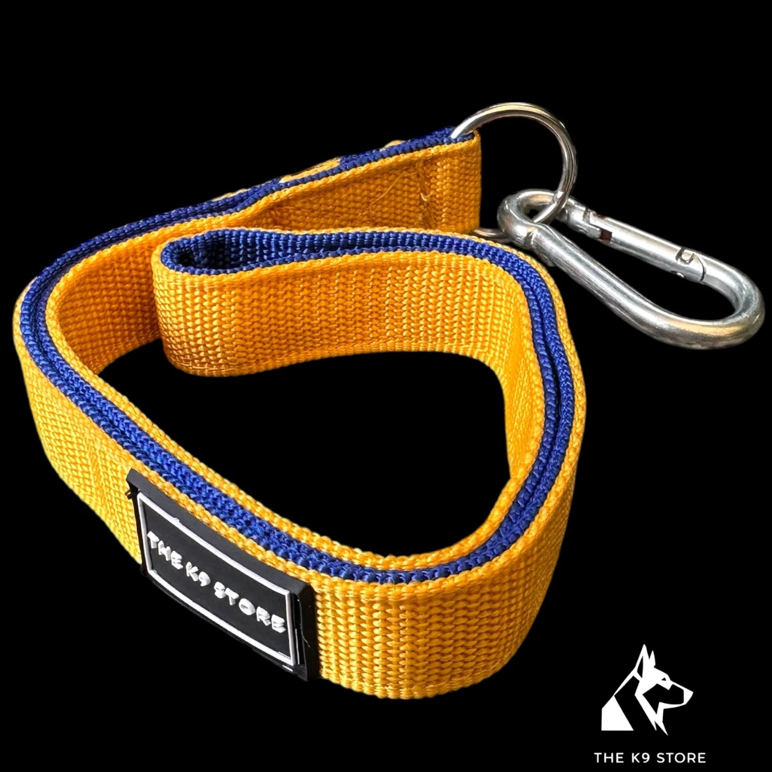 The K9 Store 17-Inch Short Handle Dog Leash – Heavy Duty Nylon Leash with Brass Hooks