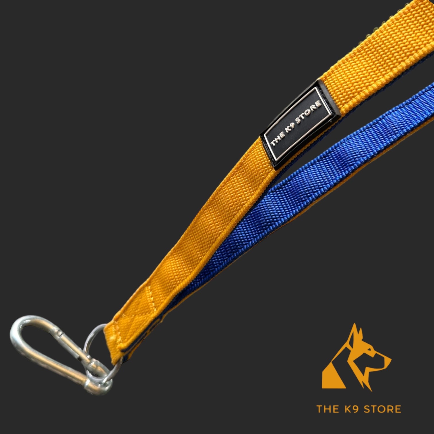 The K9 Store 17-Inch Short Handle Dog Leash – Heavy Duty Nylon Leash with Brass Hooks