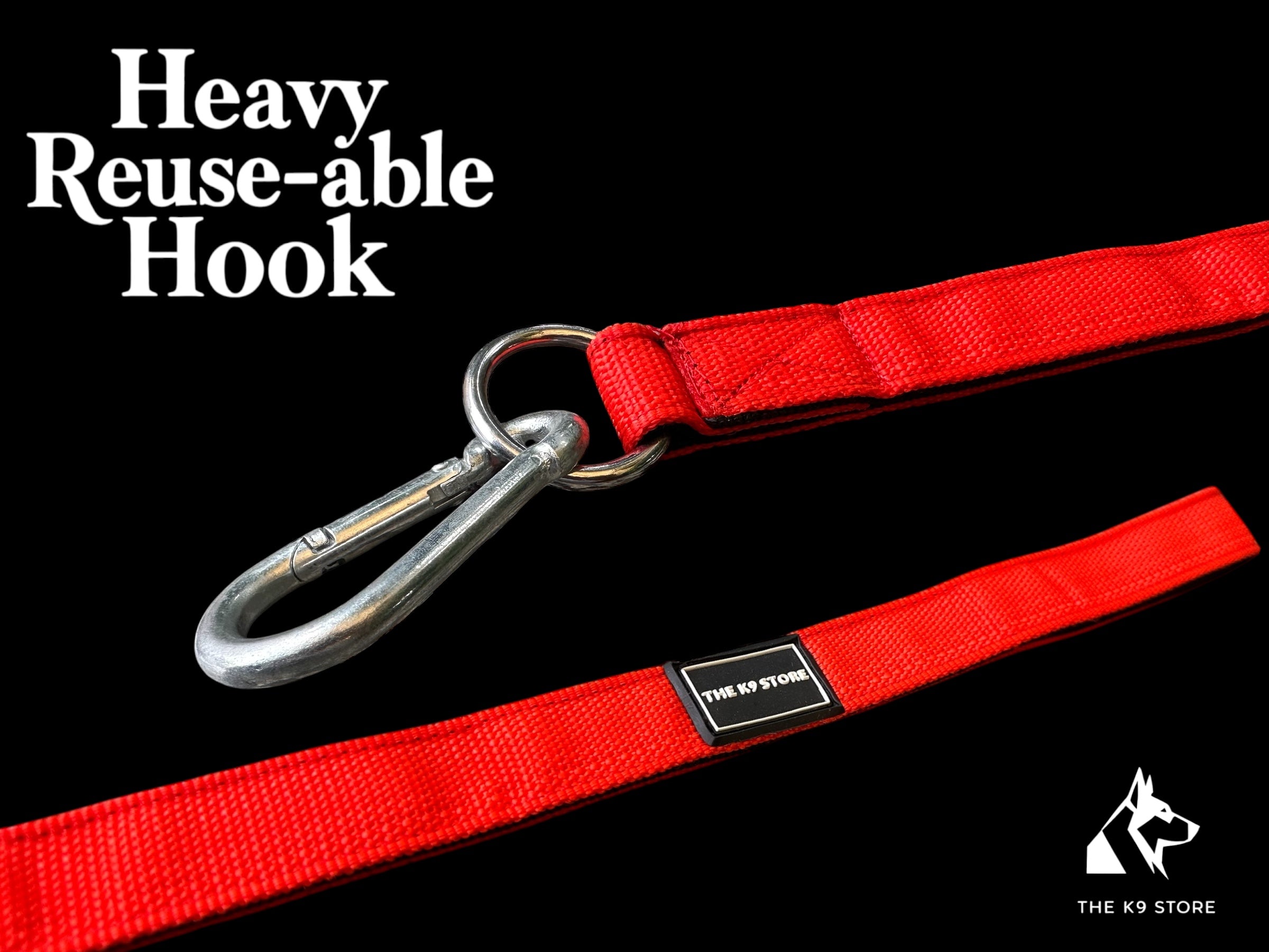 THE K9 STORE Short Handle Dog Leash 17 Inches | Heavy Duty PP Strap with Solid Metal Hook | Control Handle for Training, Walking, Strong Dogs | Short Traffic Lead for Medium & Large Breeds