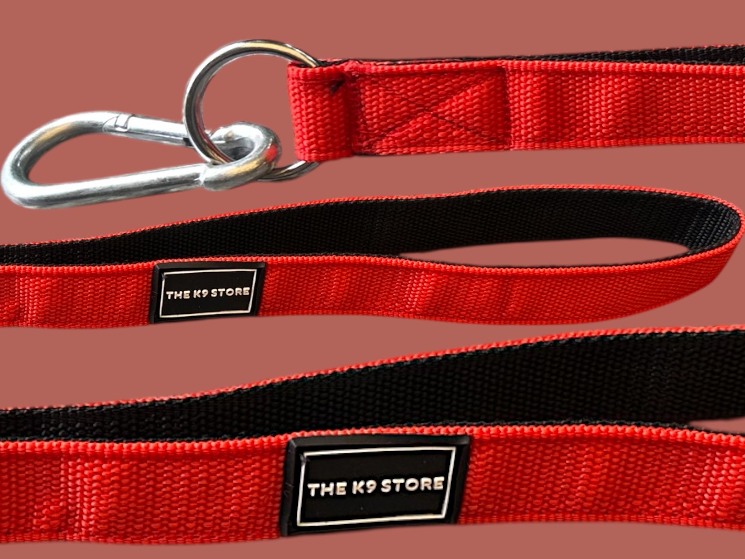 THE K9 STORE Short Handle Dog Leash 17 Inches | Heavy Duty PP Strap with Solid Metal Hook | Control Handle for Training, Walking, Strong Dogs | Short Traffic Lead for Medium & Large Breeds