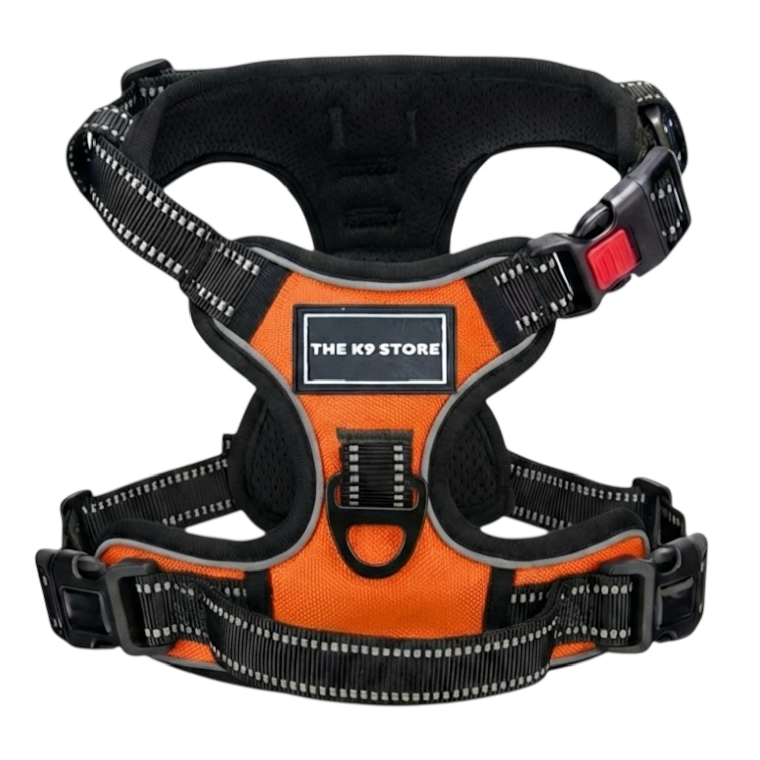 Orange Double Bone Dog Harness | No Pull Control Harness with Handle