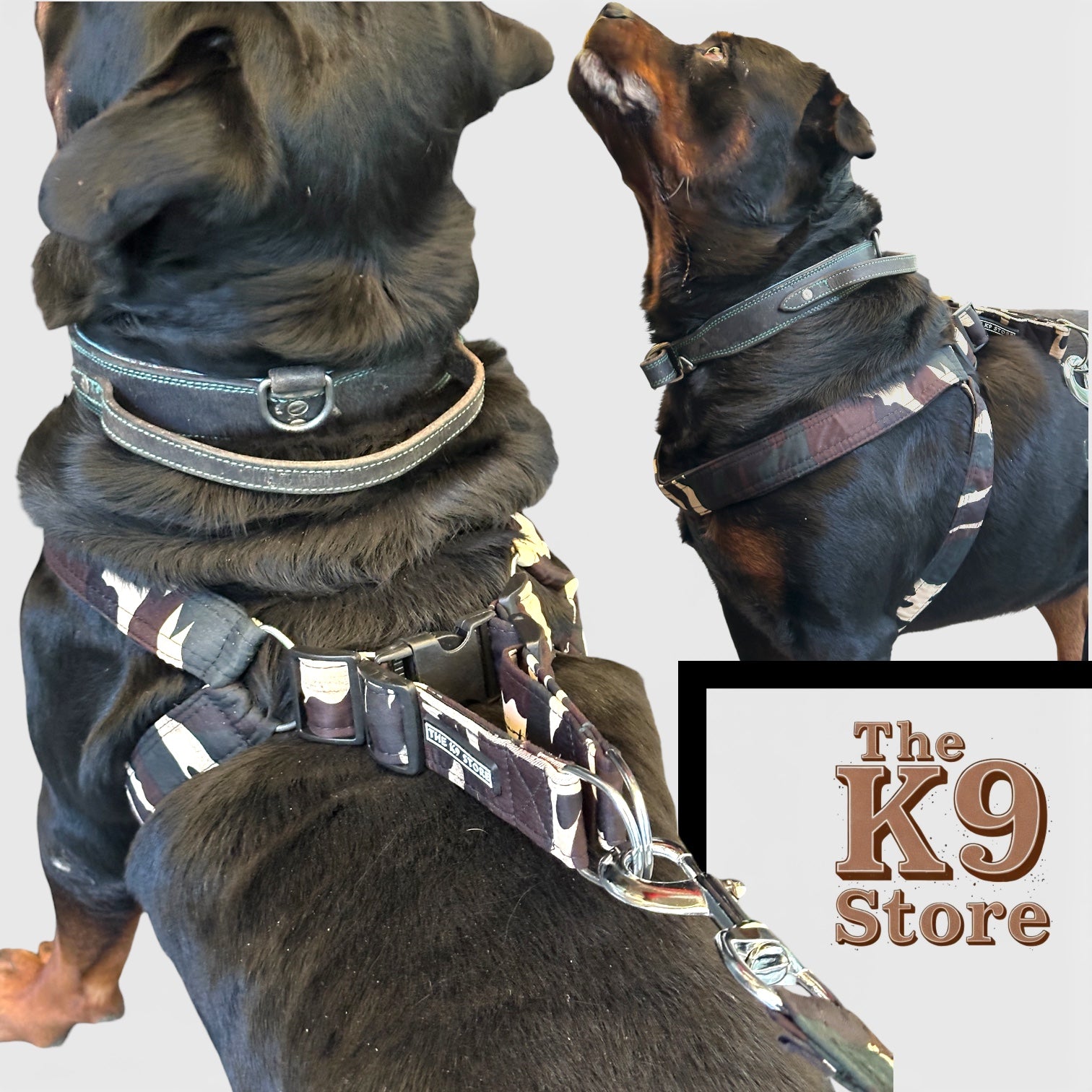The K9 Store Camo Dog Harness & Leash Set (No-Pull, Heavy Duty) – Small / Medium / Large / XL