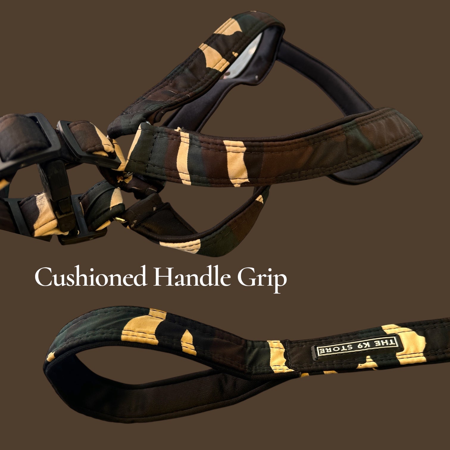 The K9 Store Camo Dog Harness & Leash Set (No-Pull, Heavy Duty) – Small / Medium / Large / XL