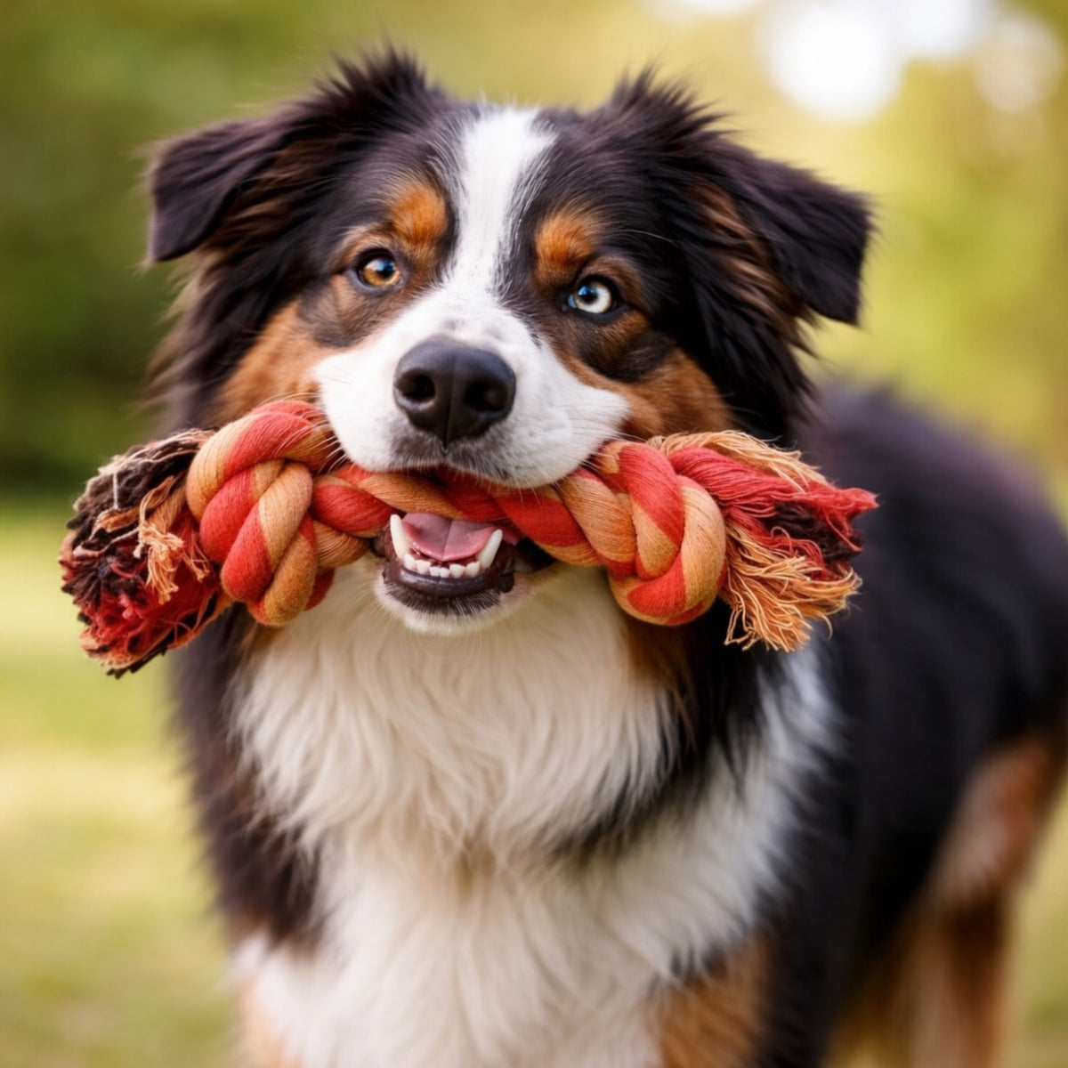 8 Inch Handloom Cotton Rope Dog Toy – Handmade Natural Chew & Tug Toy for Dogs & Cats | Plastic-Free Pet Toy