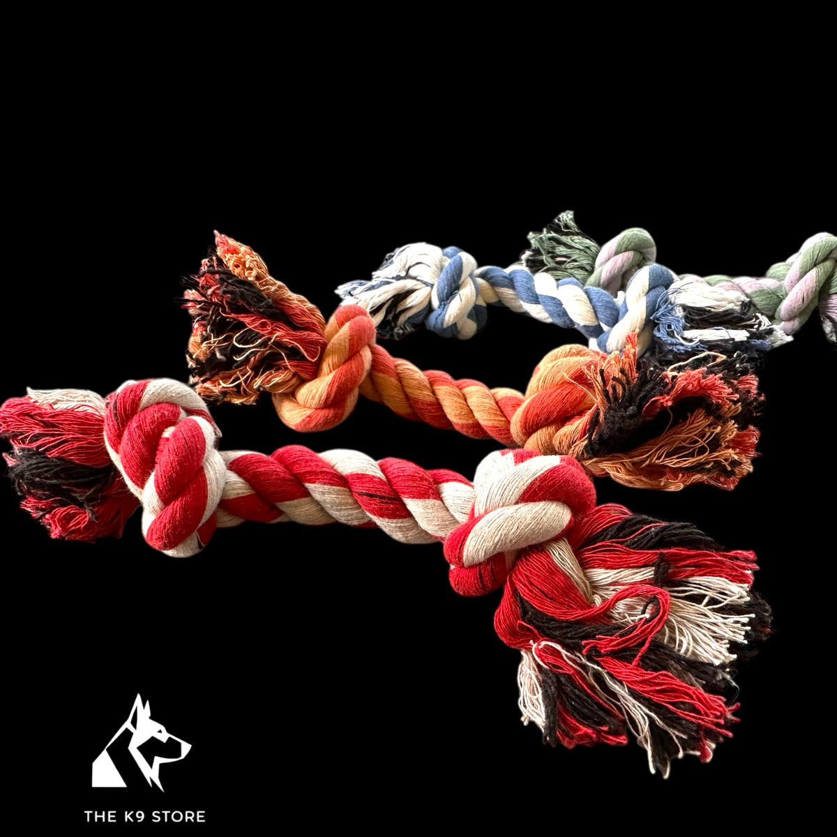 8 Inch Handloom Cotton Rope Dog Toy – Handmade Natural Chew & Tug Toy for Dogs & Cats | Plastic-Free Pet Toy
