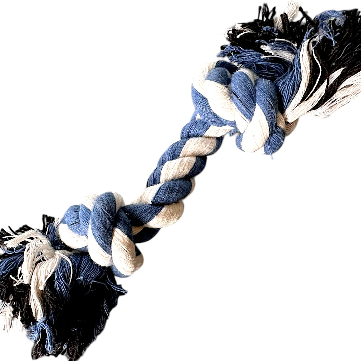 8 Inch Handloom Cotton Rope Dog Toy – Handmade Natural Chew & Tug Toy for Dogs & Cats | Plastic-Free Pet Toy