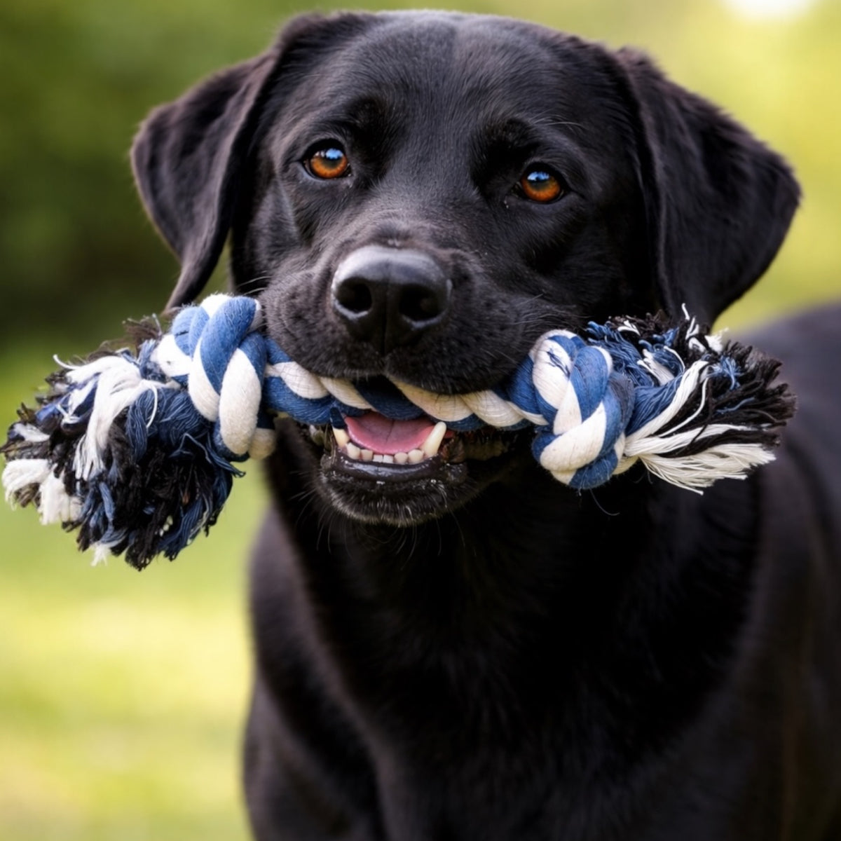8 Inch Handloom Cotton Rope Dog Toy – Handmade Natural Chew & Tug Toy for Dogs & Cats | Plastic-Free Pet Toy
