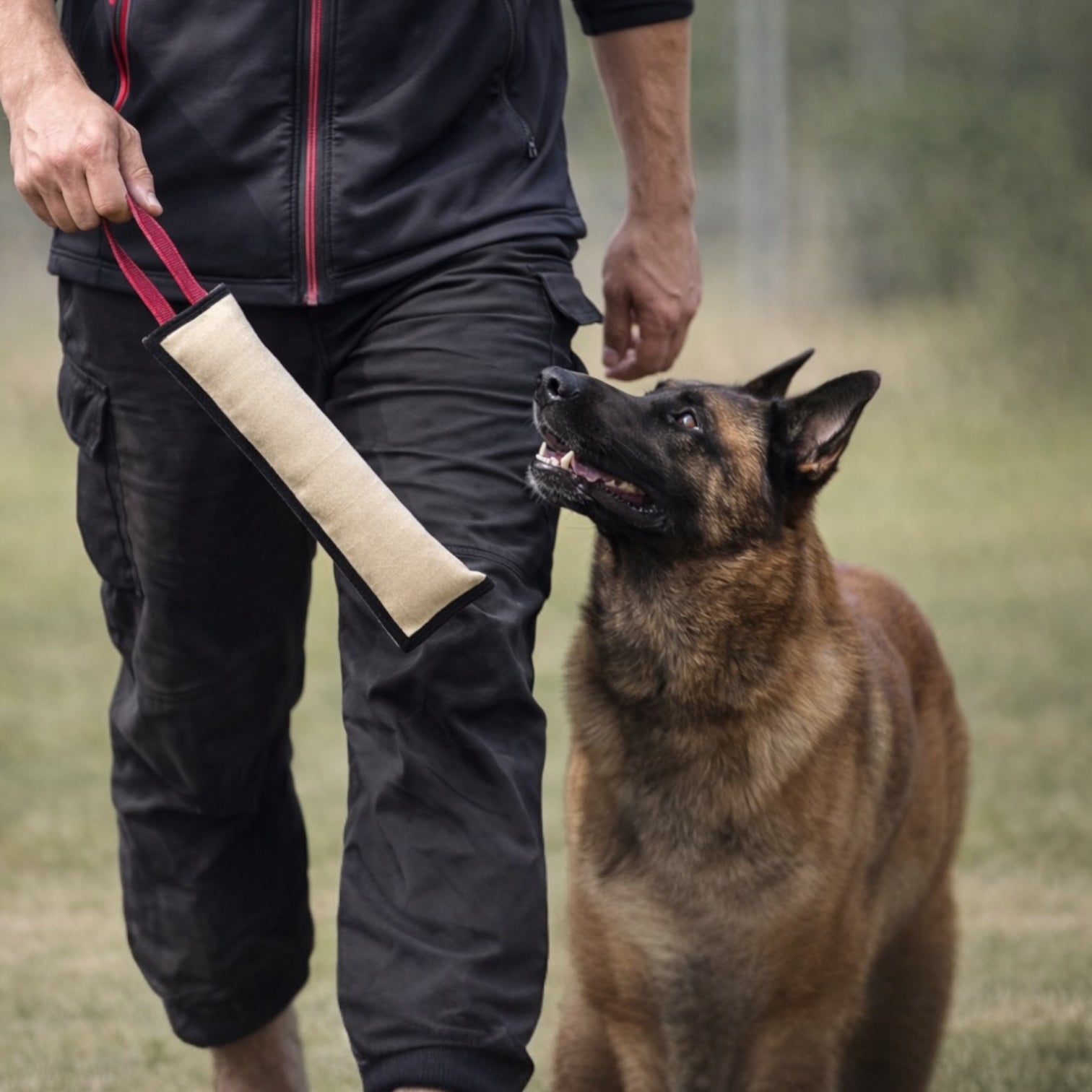Dog Bite Training Pillow for Puppies & Adult Dogs – Bite Tug Toy with Anti-Slip Handle, Double Layer Canvas, Strong Training Sleeve for K9, German Shepherd & Guard Dogs