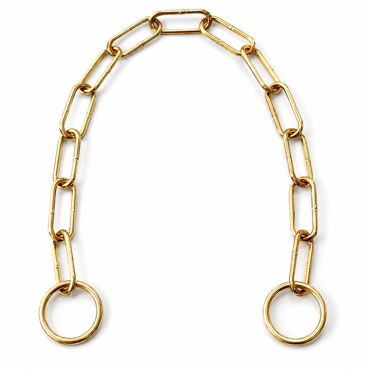 100% Pure Brass Choke Chain for Dogs – Premium Quality with Strong, Durable Links – Available in 18" & 22" Sizes