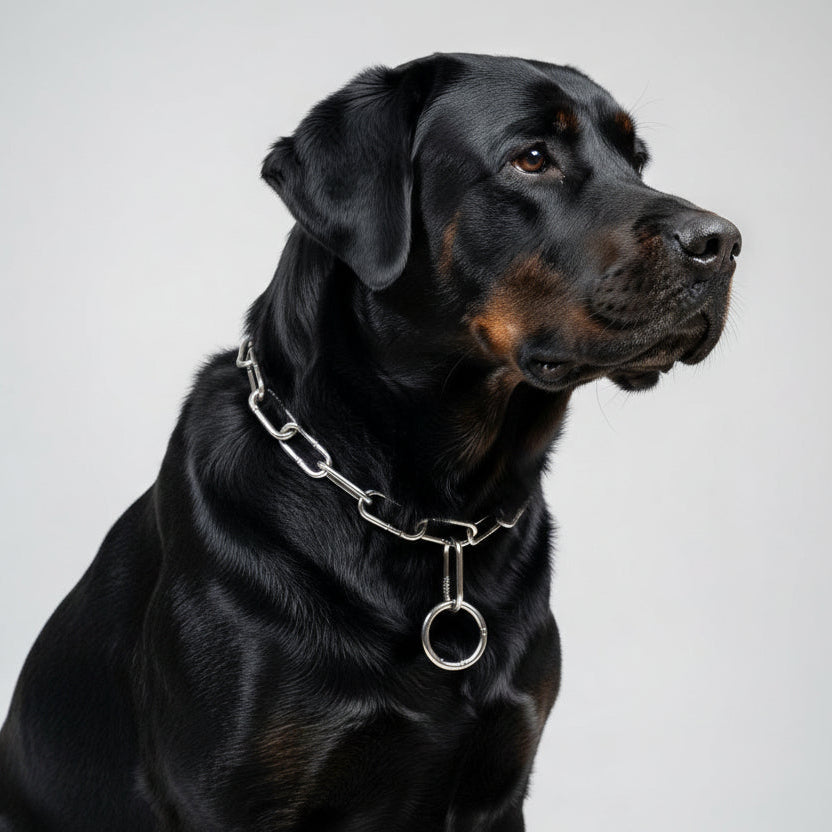 K9 Stores 22 Inch Stainless Steel Dog Choke Chain Collar – Heavy Duty Training Slip Chain for Large & Medium Dogs (22 Inch, Rust-Resistant, Strong & Durable)