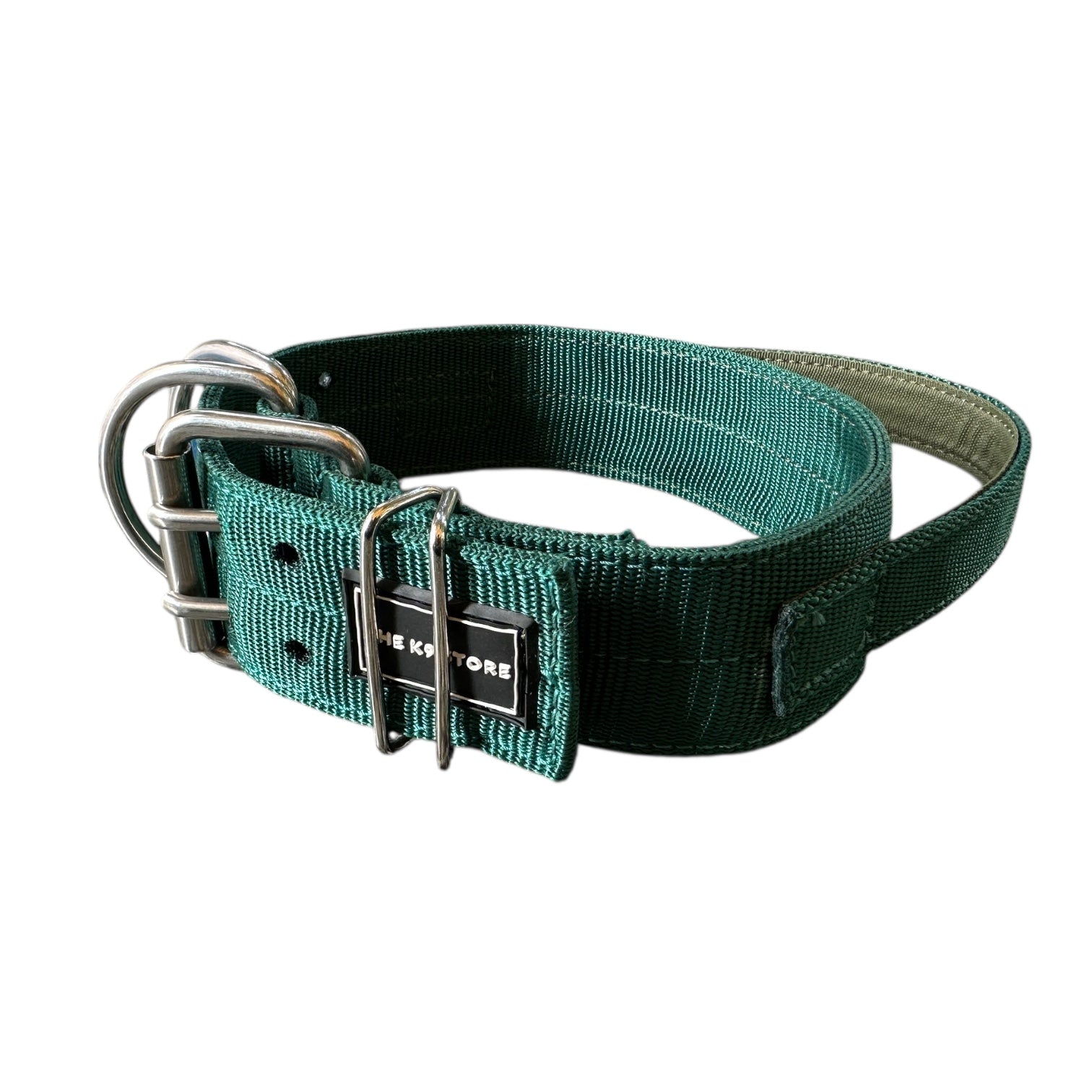 Heavy Duty Dog Collar with Control Handle – Large (16–22 Inch) Adjustable | Double D-Ring, Metal Buckle | The K9 Store Tactical Collar