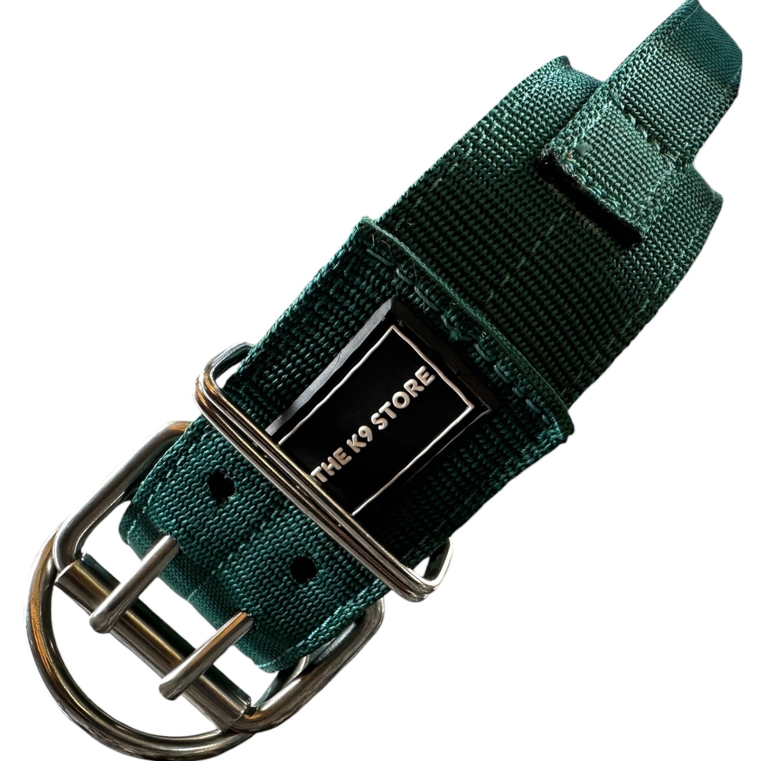 Heavy Duty Dog Collar with Control Handle – Large (16–22 Inch) Adjustable | Double D-Ring, Metal Buckle | The K9 Store Tactical Collar