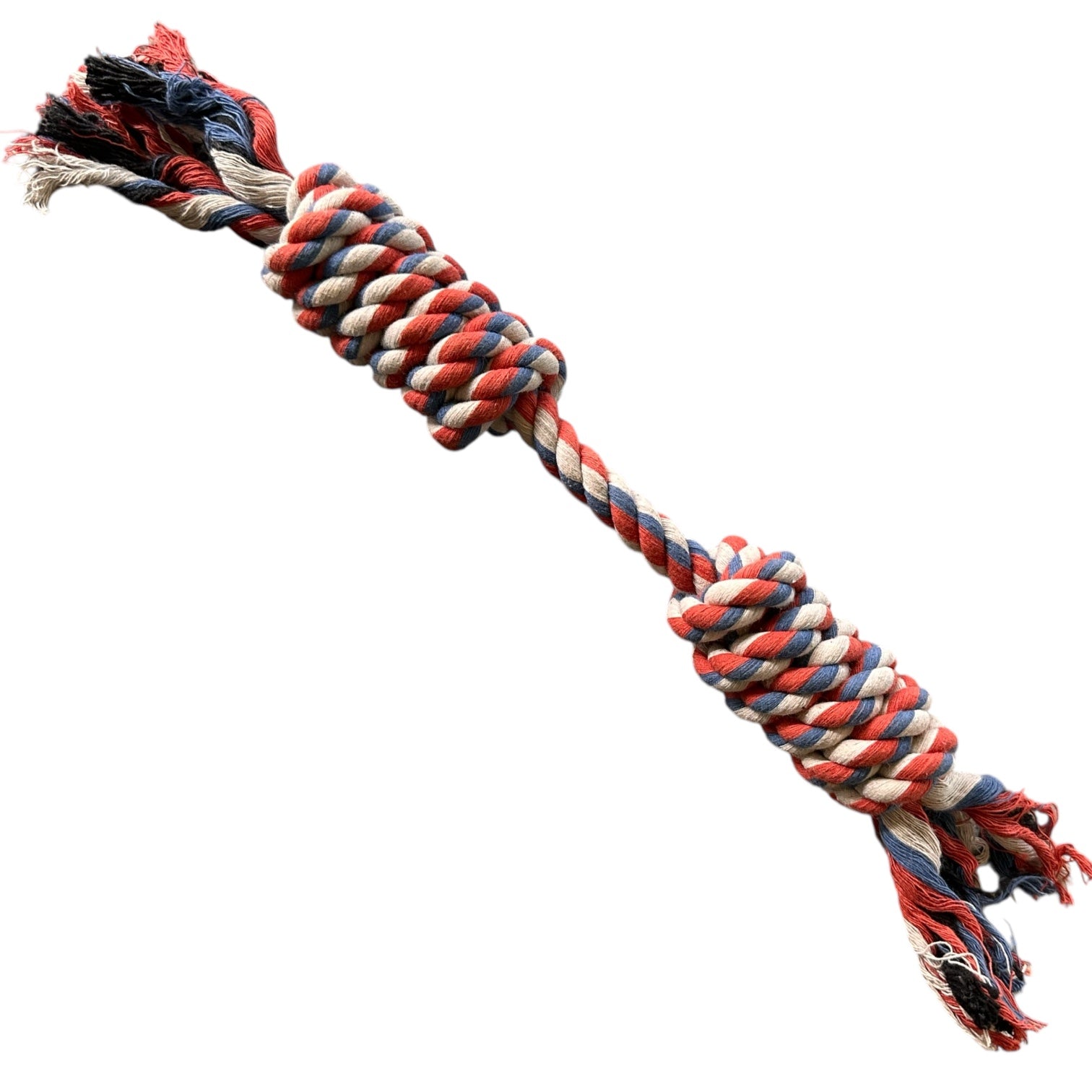 Handmade Cotton Rope Dog Toy – 100% Natural Handwoven Tug Toy | No Plastic, Chemical-Free | Safe Chew Toy for Dogs & Cats | The K9 Store