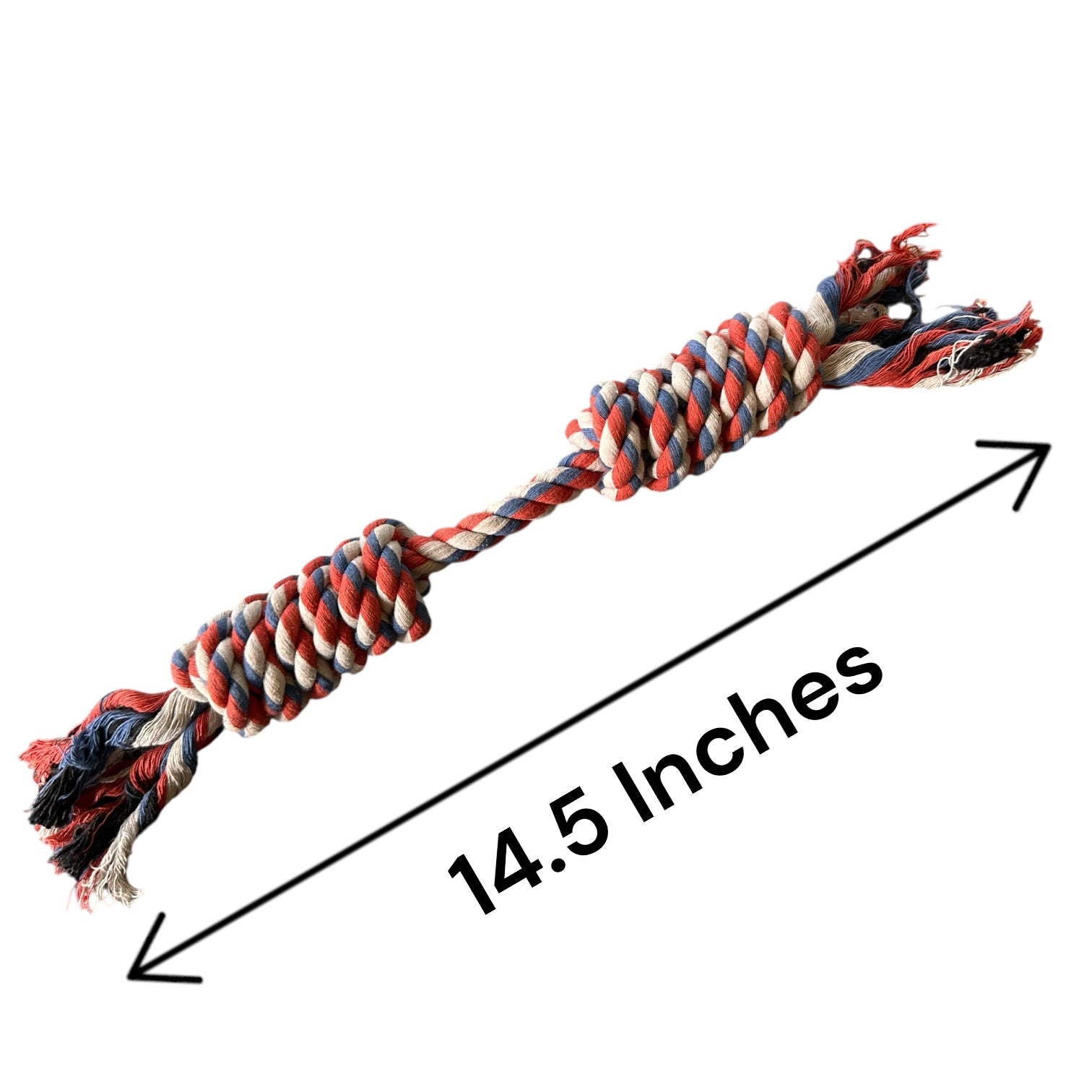 Handmade Cotton Rope Dog Toy – 100% Natural Handwoven Tug Toy | No Plastic, Chemical-Free | Safe Chew Toy for Dogs & Cats | The K9 Store