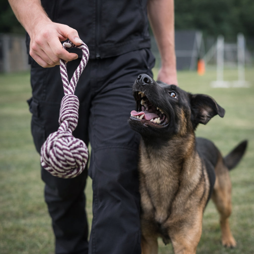 Handloom Handmade 100% Cotton Dog & Cat Toy – Ideal for Training, 11 Inches, Durable, Chemical-Free, Perfect for Tug and Play