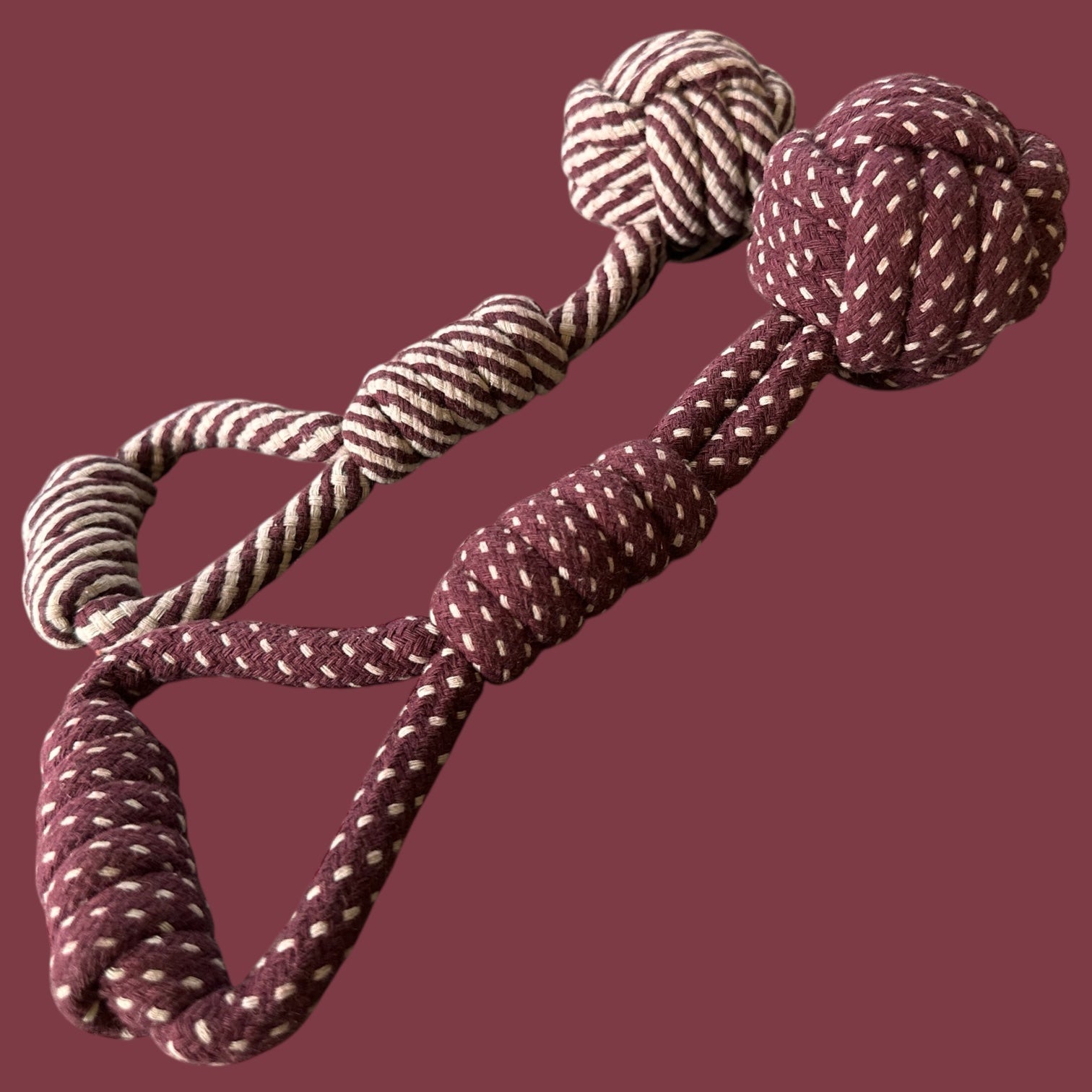 Handloom Handmade 100% Cotton Dog & Cat Toy – Ideal for Training, 11 Inches, Durable, Chemical-Free, Perfect for Tug and Play