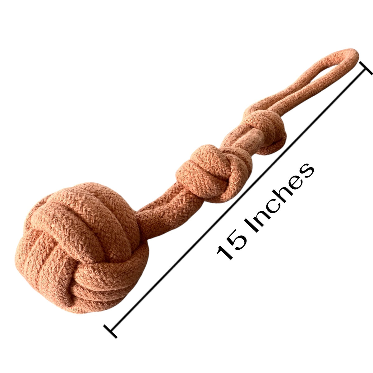 Handloom Handmade Cotton Dog & Cat Toy – 100% Pure Cotton, Safe, Durable, 15 Inches, Perfect for Tug and Teething