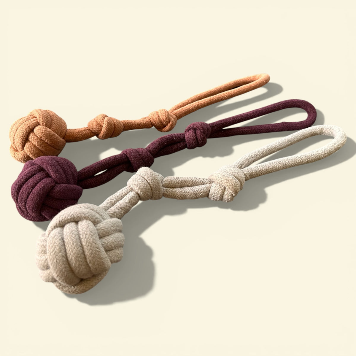 Handloom Handmade Cotton Dog & Cat Toy – 100% Pure Cotton, Safe, Durable, 15 Inches, Perfect for Tug and Teething