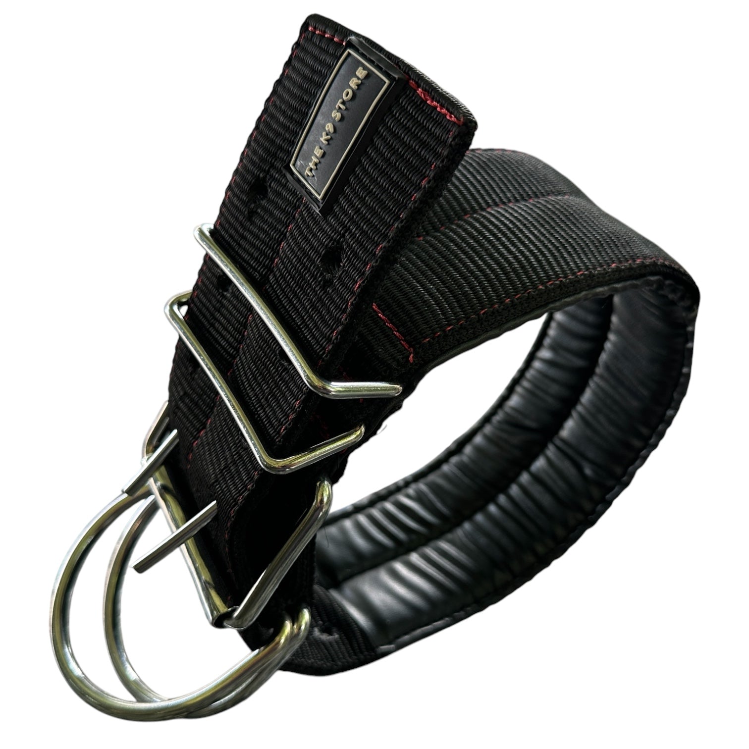 The K9 Store 3 Inch Wide Heavy Duty Dog Collar with Padded Interior & Double D-Ring | Large Breed Collar
