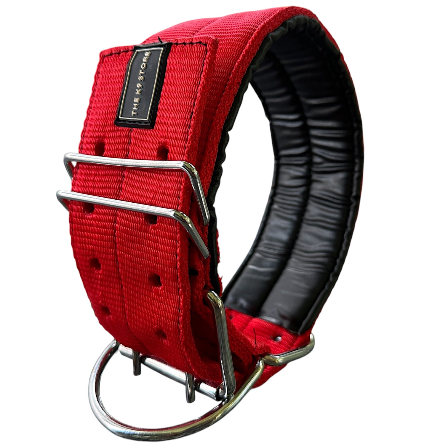 The K9 Store 3 Inch Wide Heavy Duty Dog Collar with Padded Interior & Double D-Ring | Large Breed Collar