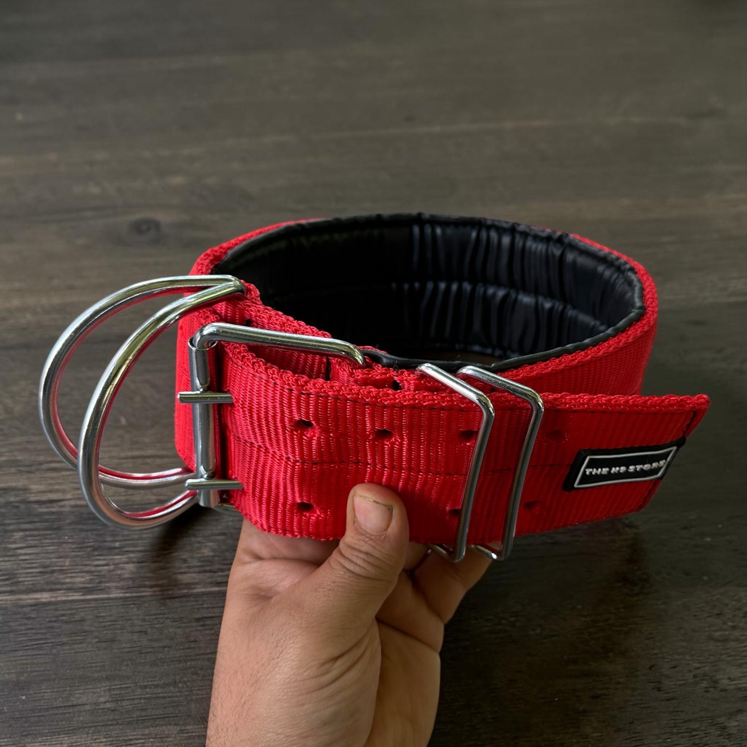The K9 Store 3 Inch Wide Heavy Duty Dog Collar with Padded Interior & Double D-Ring | Large Breed Collar