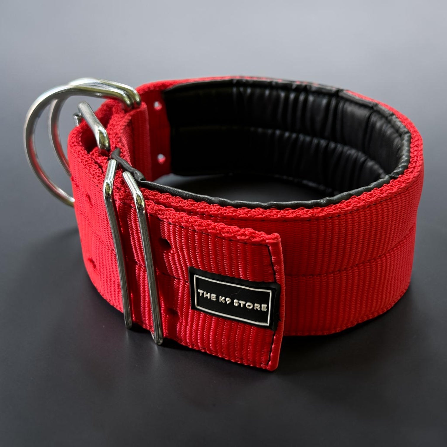 The K9 Store 3 Inch Wide Heavy Duty Dog Collar with Padded Interior & Double D-Ring | Large Breed Collar