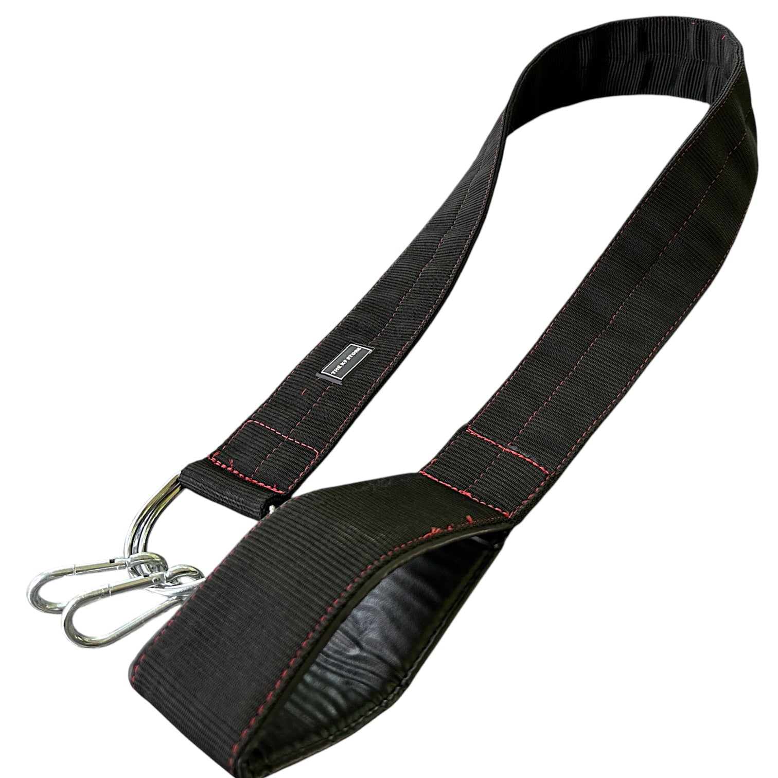 Heavy Duty Dog Leash | 3 Inch Wide Padded Handle | Rated Up to 180 KG | Dual Clip Nylon Leash | 56 Inch | Black