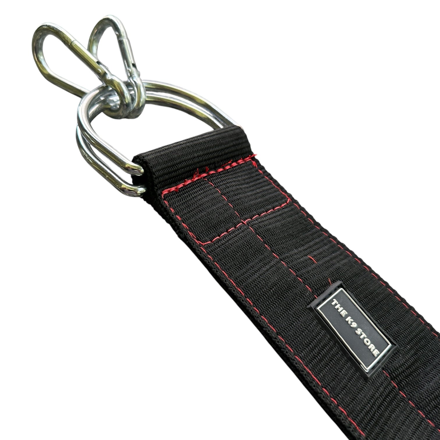 Heavy Duty Dog Leash | 3 Inch Wide Padded Handle | Rated Up to 180 KG | Dual Clip Nylon Leash | 56 Inch | Black