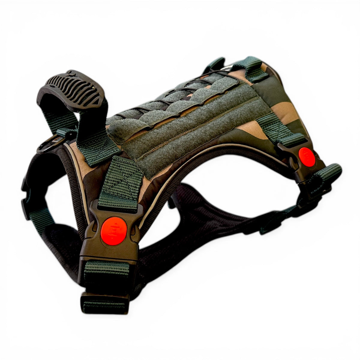 Tactical Dog Harness No Pull Adjustable Heavy Duty K9 Vest with Handle & Reflective Straps for Medium Large Dogs (S, M, L, XL)