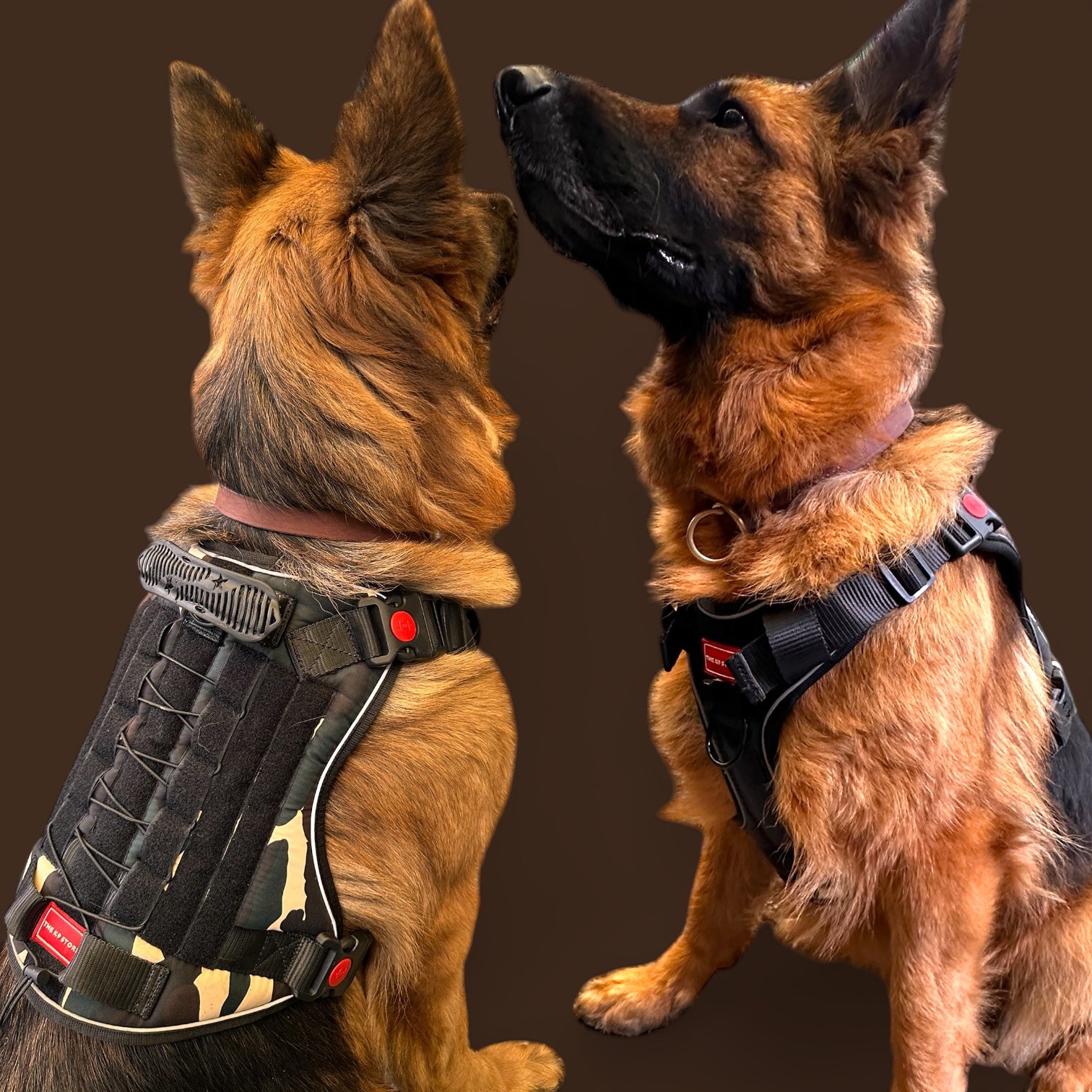 Tactical Dog Harness No Pull Adjustable Heavy Duty K9 Vest with Handle & Reflective Straps for Medium Large Dogs (S, M, L, XL)