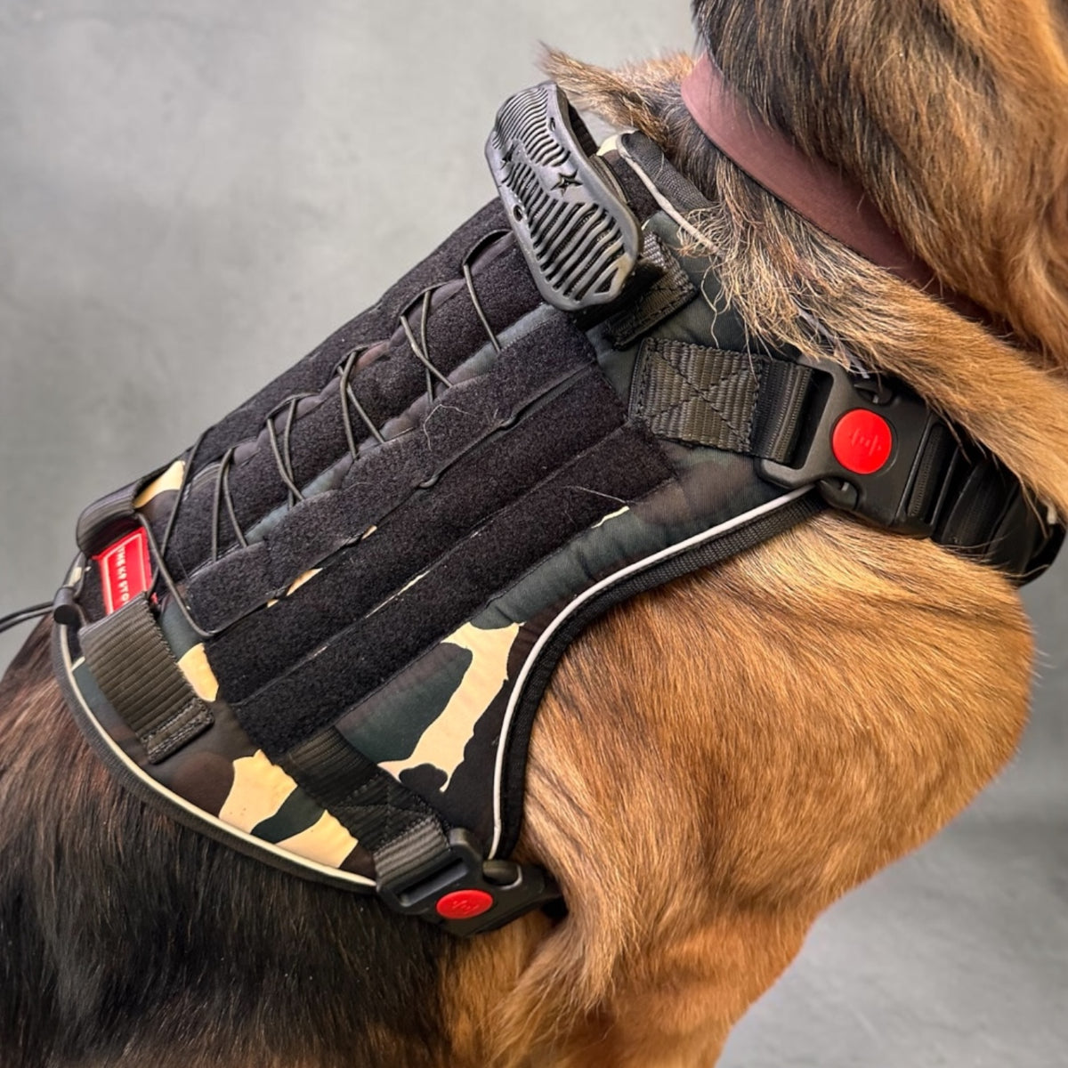 Tactical Dog Harness No Pull Adjustable Heavy Duty K9 Vest with Handle & Reflective Straps for Medium Large Dogs (S, M, L, XL)