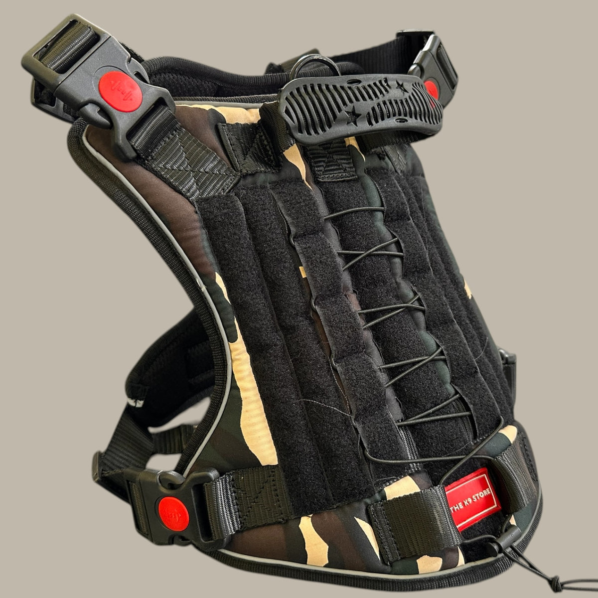 Tactical Dog Harness No Pull Adjustable Heavy Duty K9 Vest with Handle & Reflective Straps for Medium Large Dogs (S, M, L, XL)